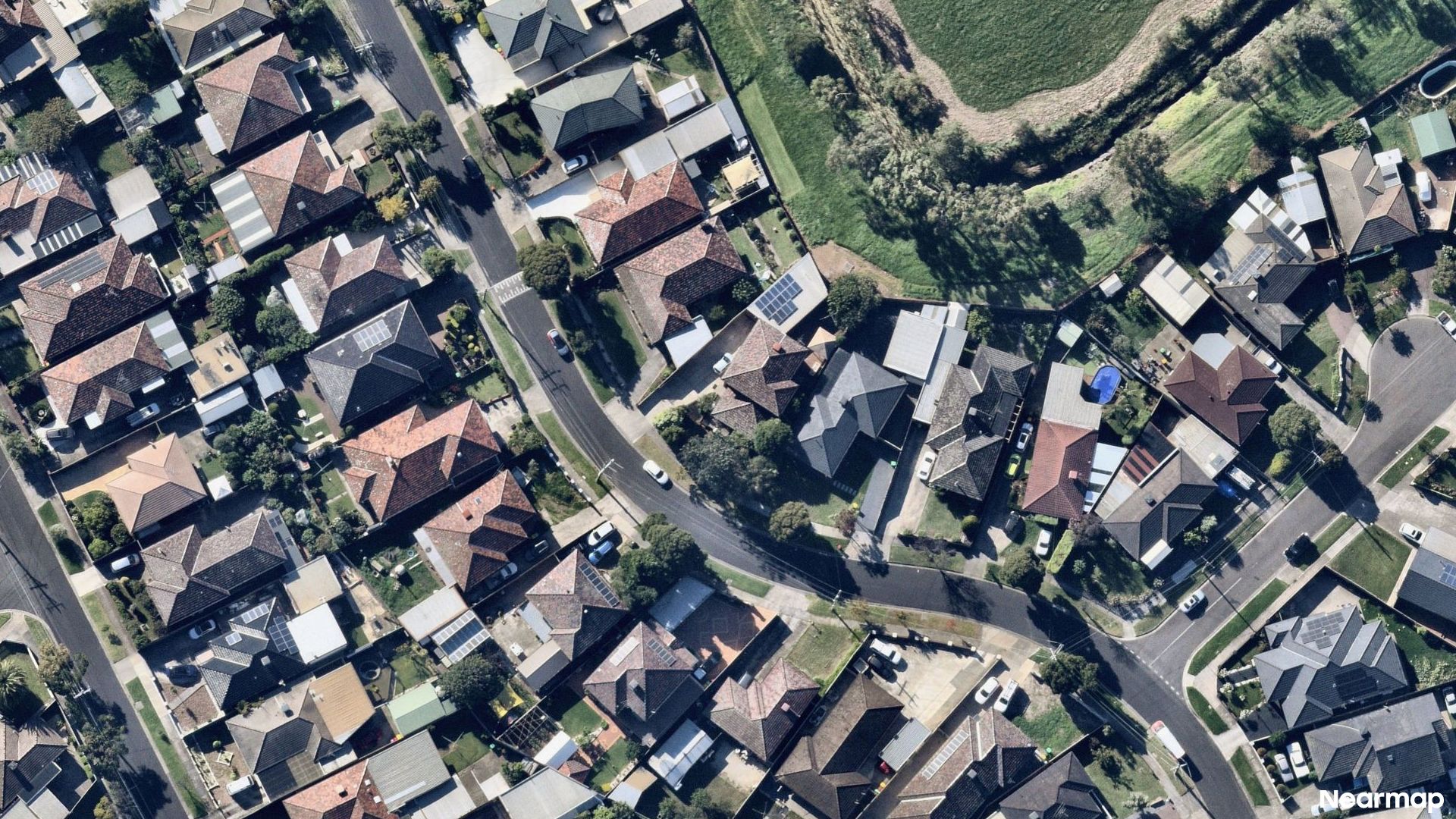 Vertical aerial view
