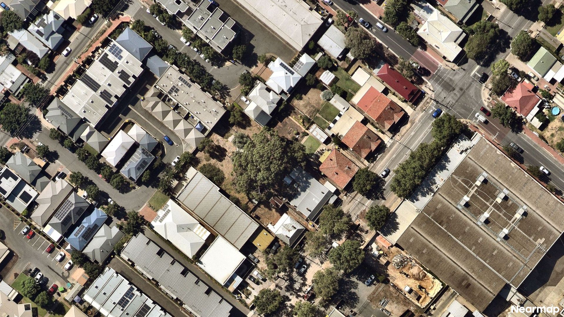 Vertical aerial view