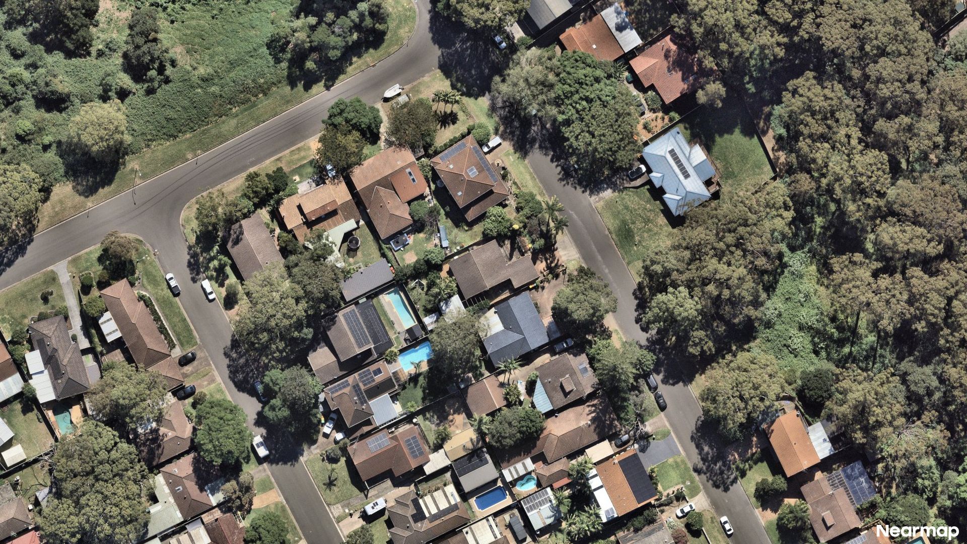 Vertical aerial view