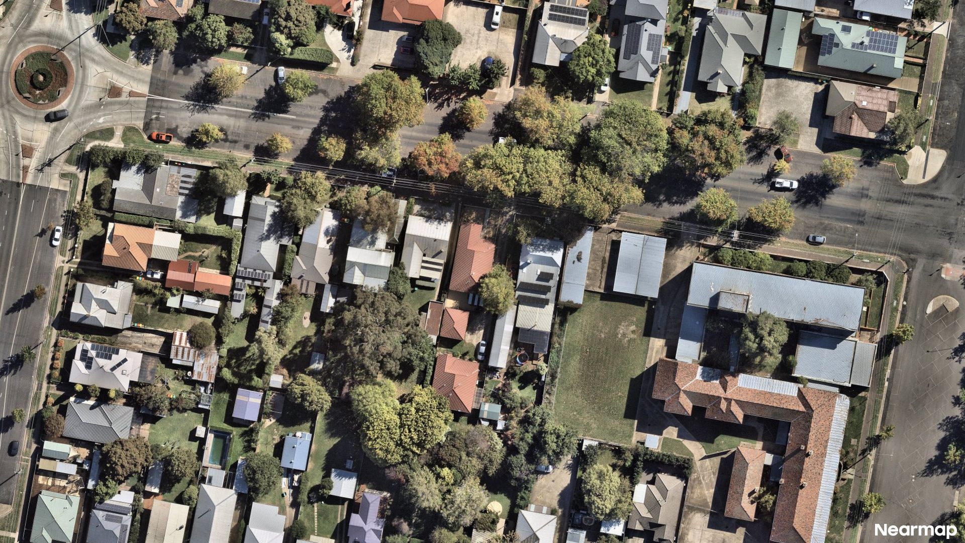 Vertical aerial view