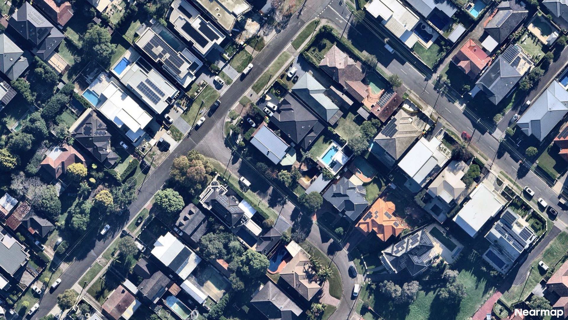 Vertical aerial view
