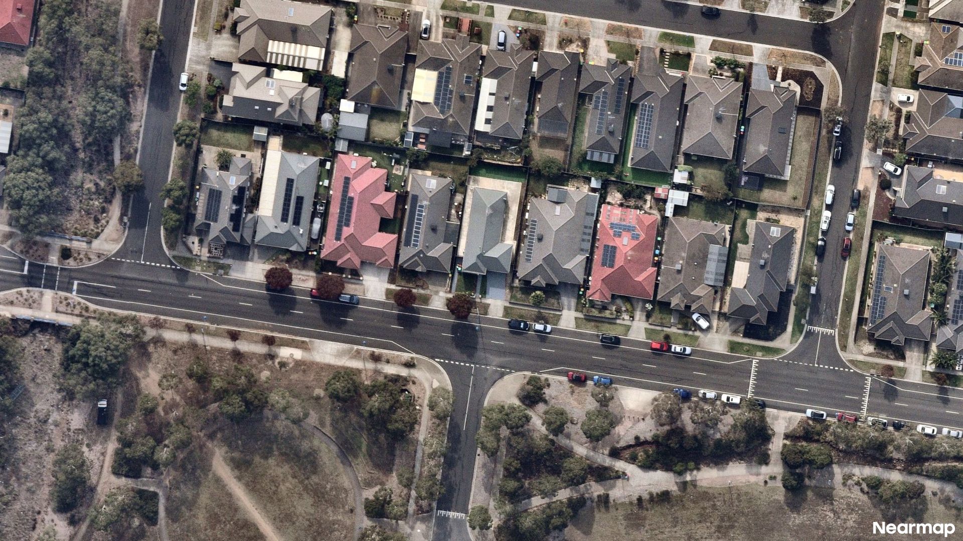 Vertical aerial view