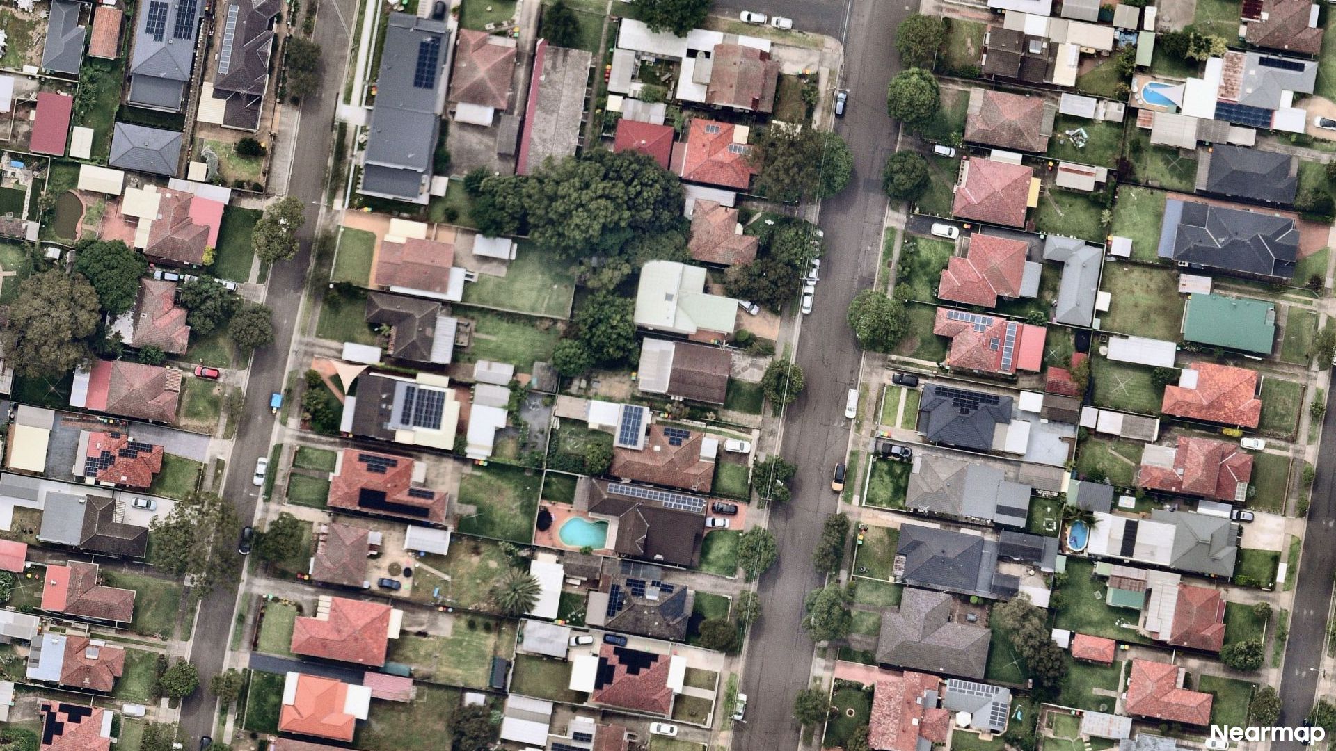 Vertical aerial view