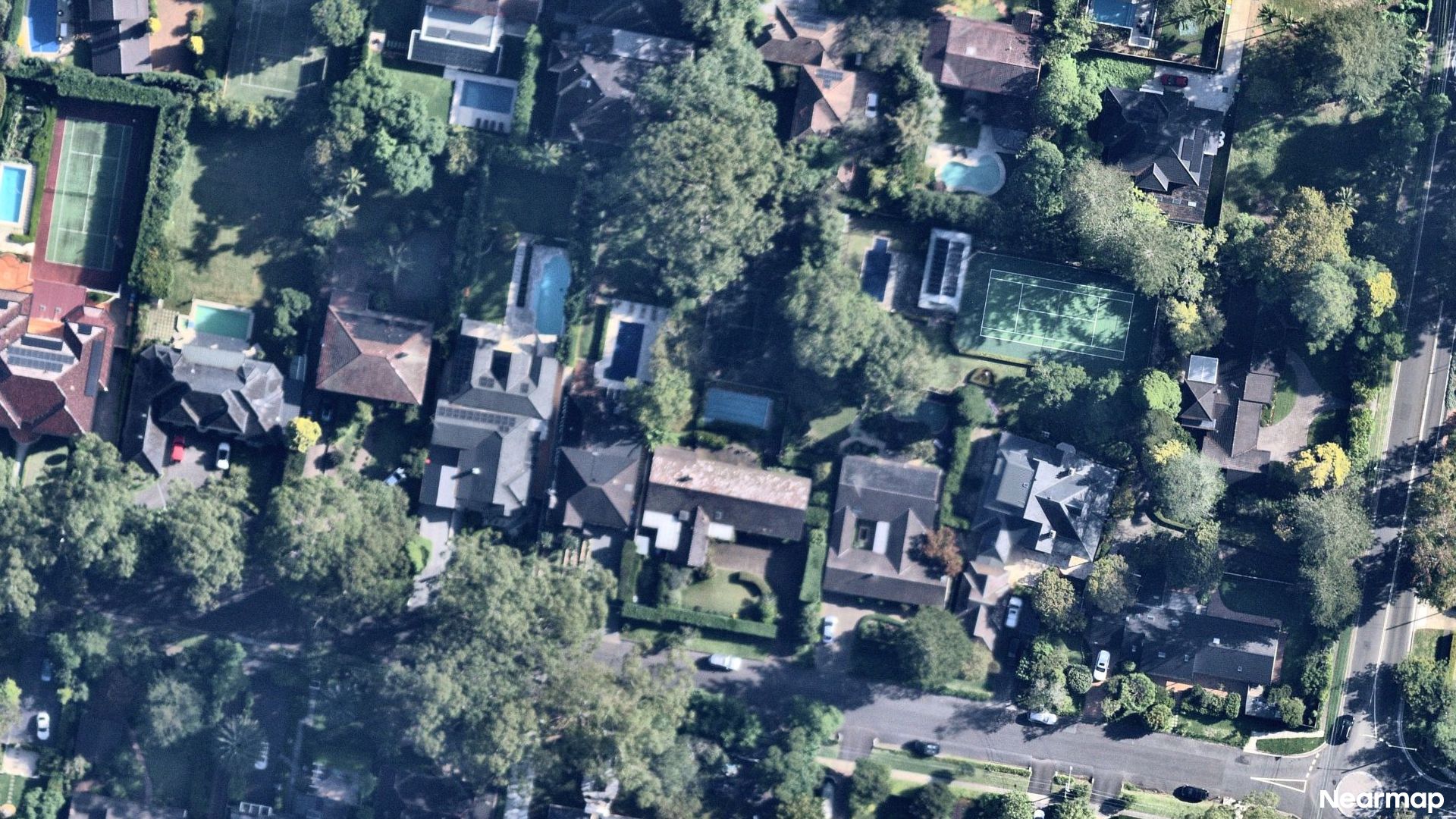 Vertical aerial view