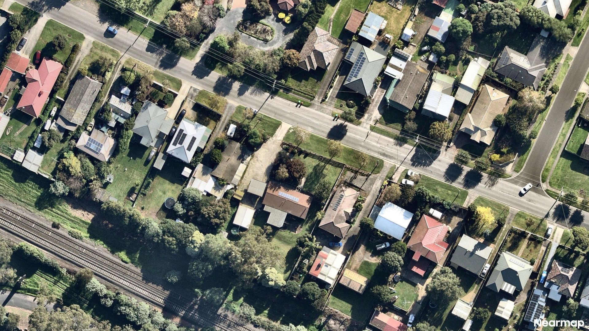 Vertical aerial view