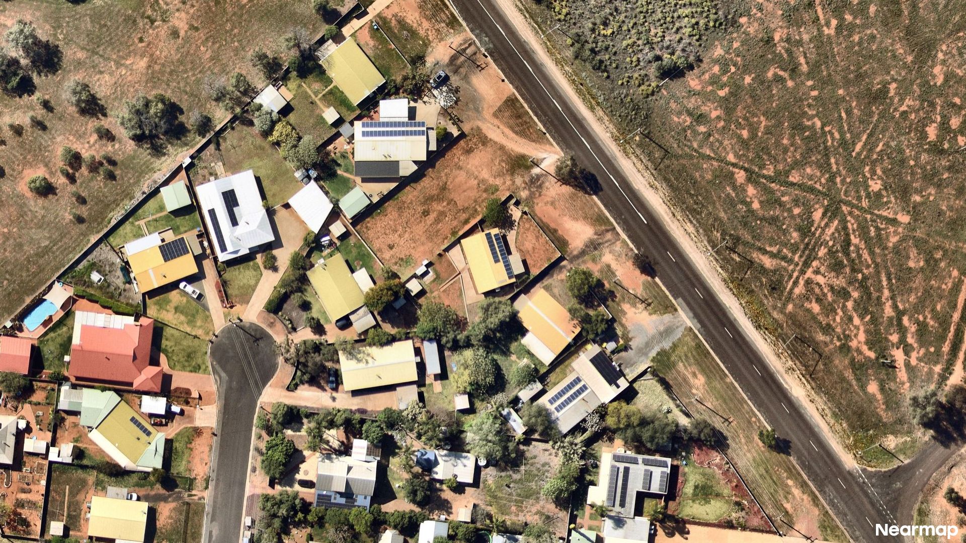 Vertical aerial view