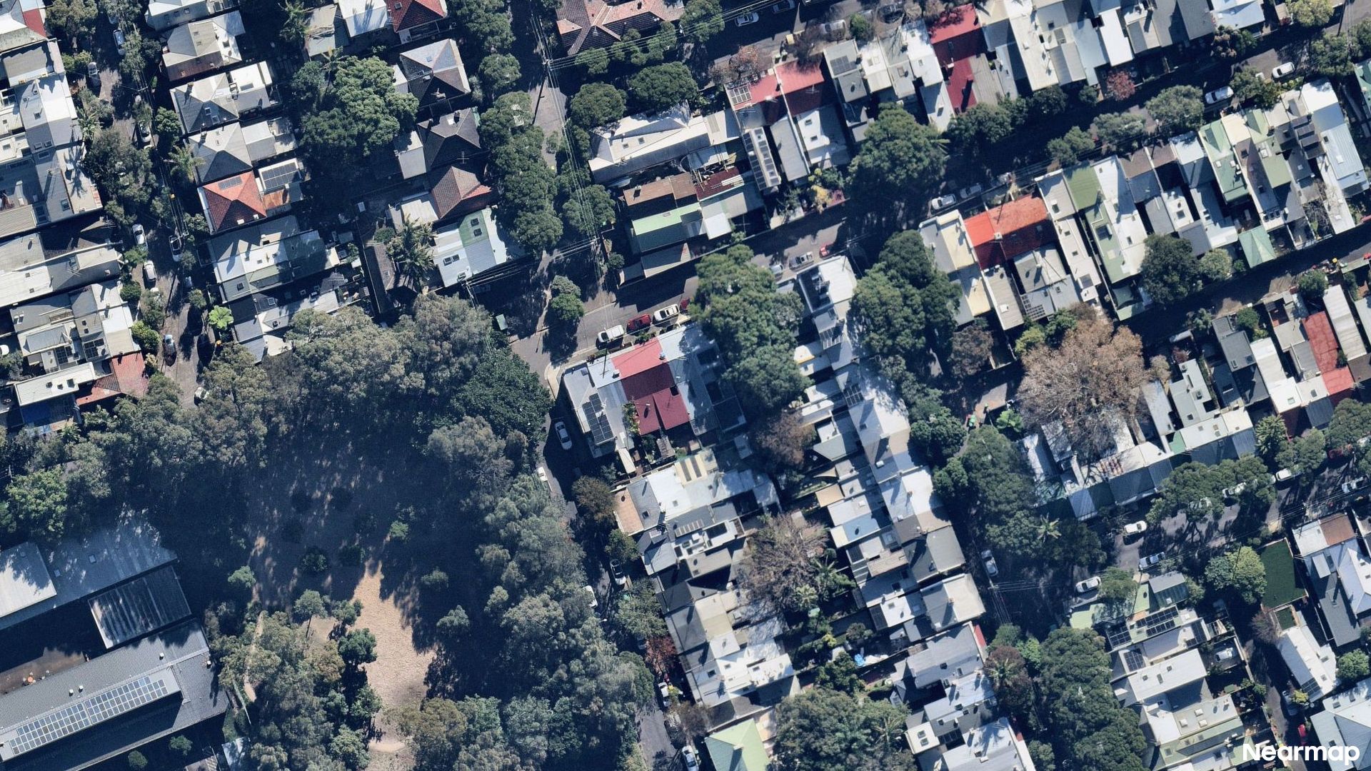 Vertical aerial view