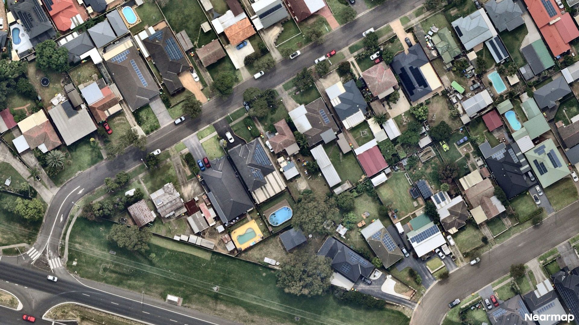Vertical aerial view