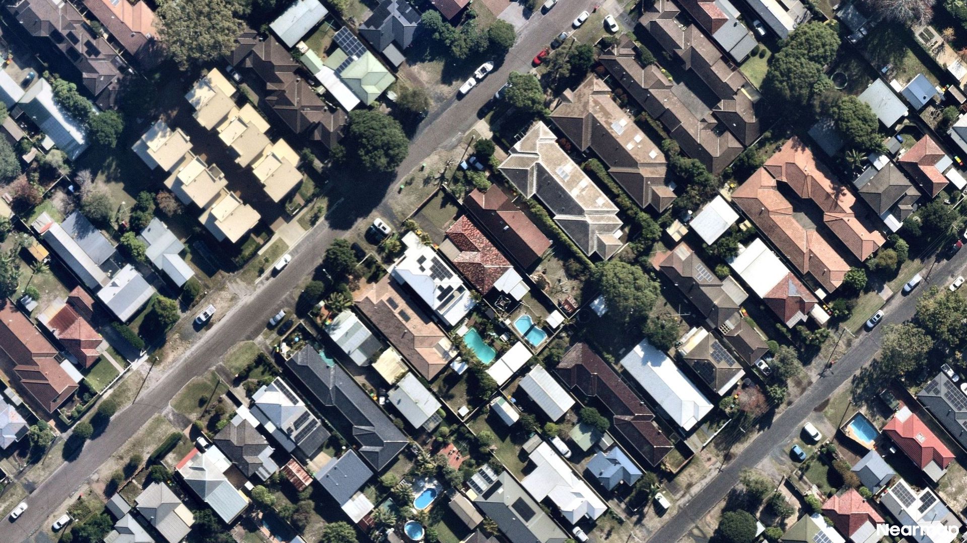 Vertical aerial view