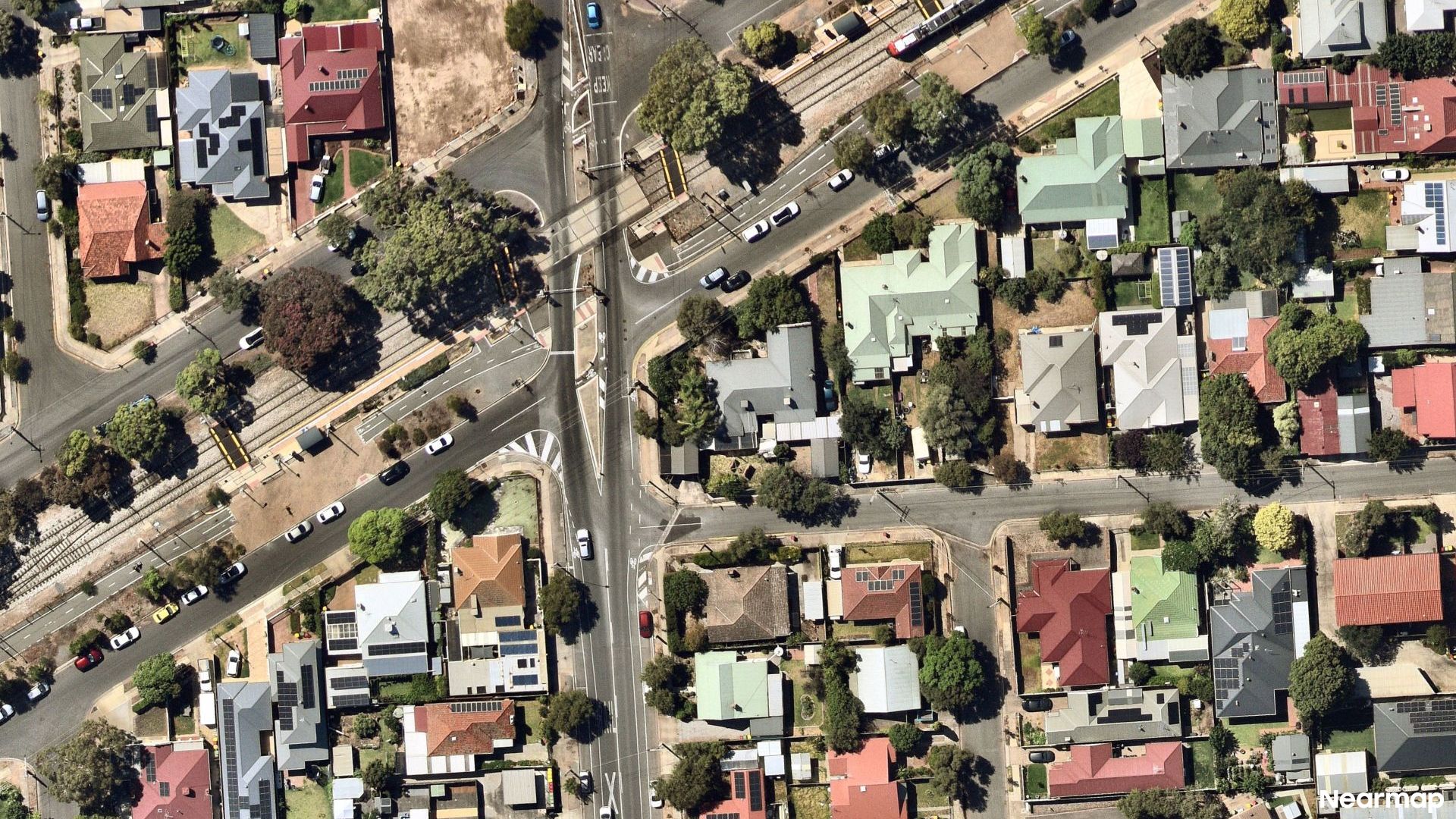Vertical aerial view