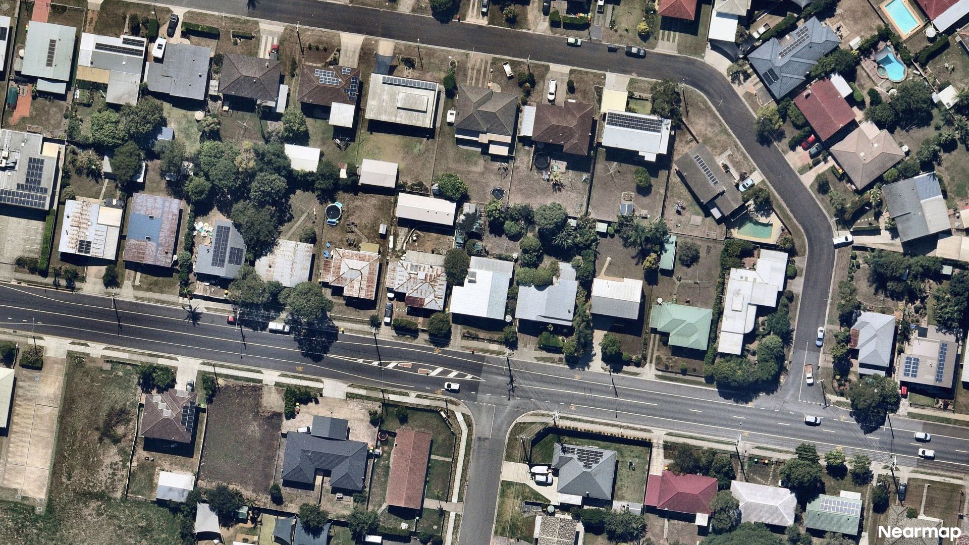Vertical aerial view