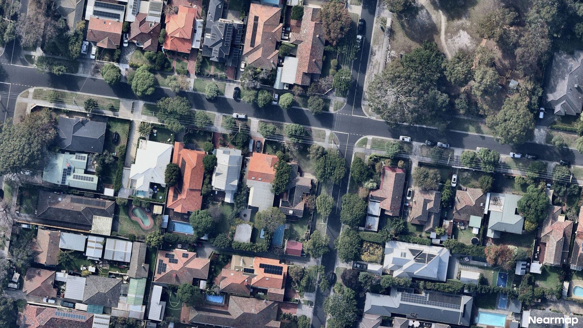 Vertical aerial view