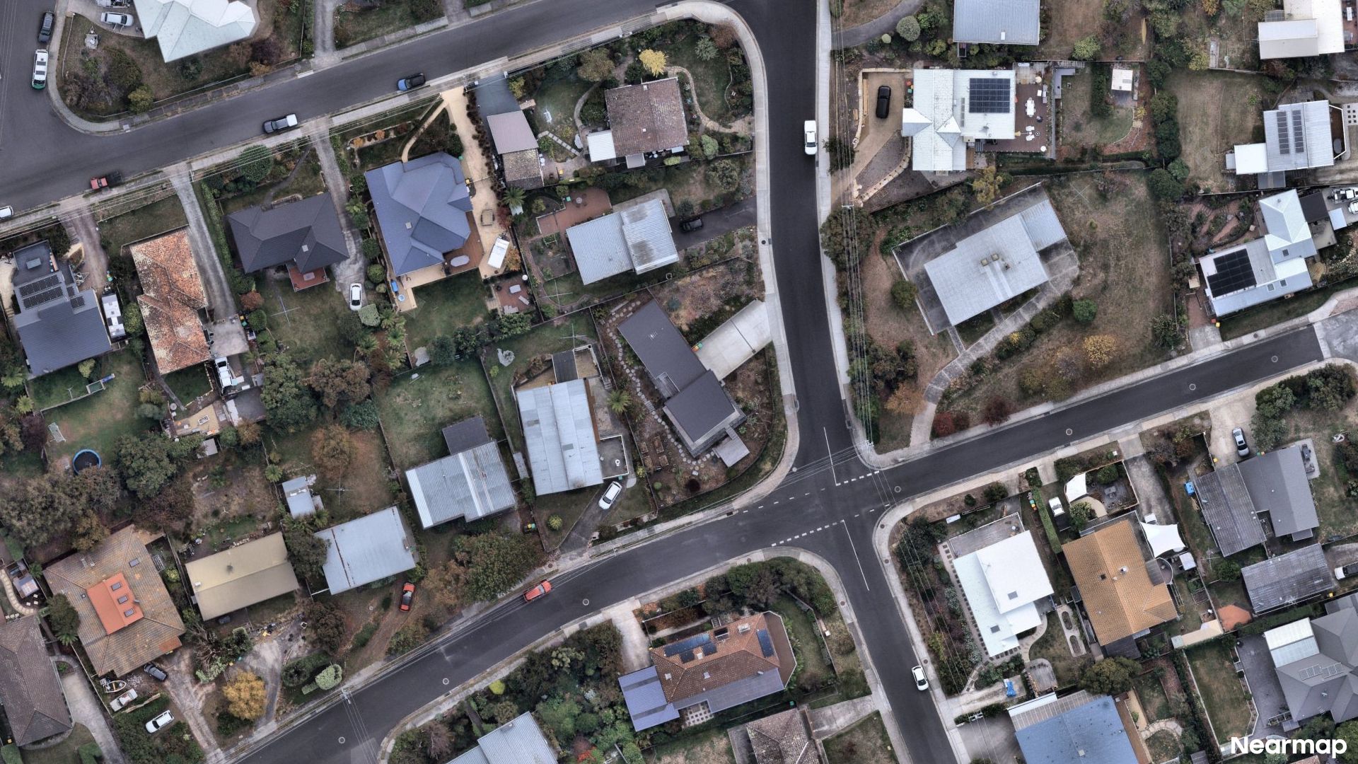 Vertical aerial view