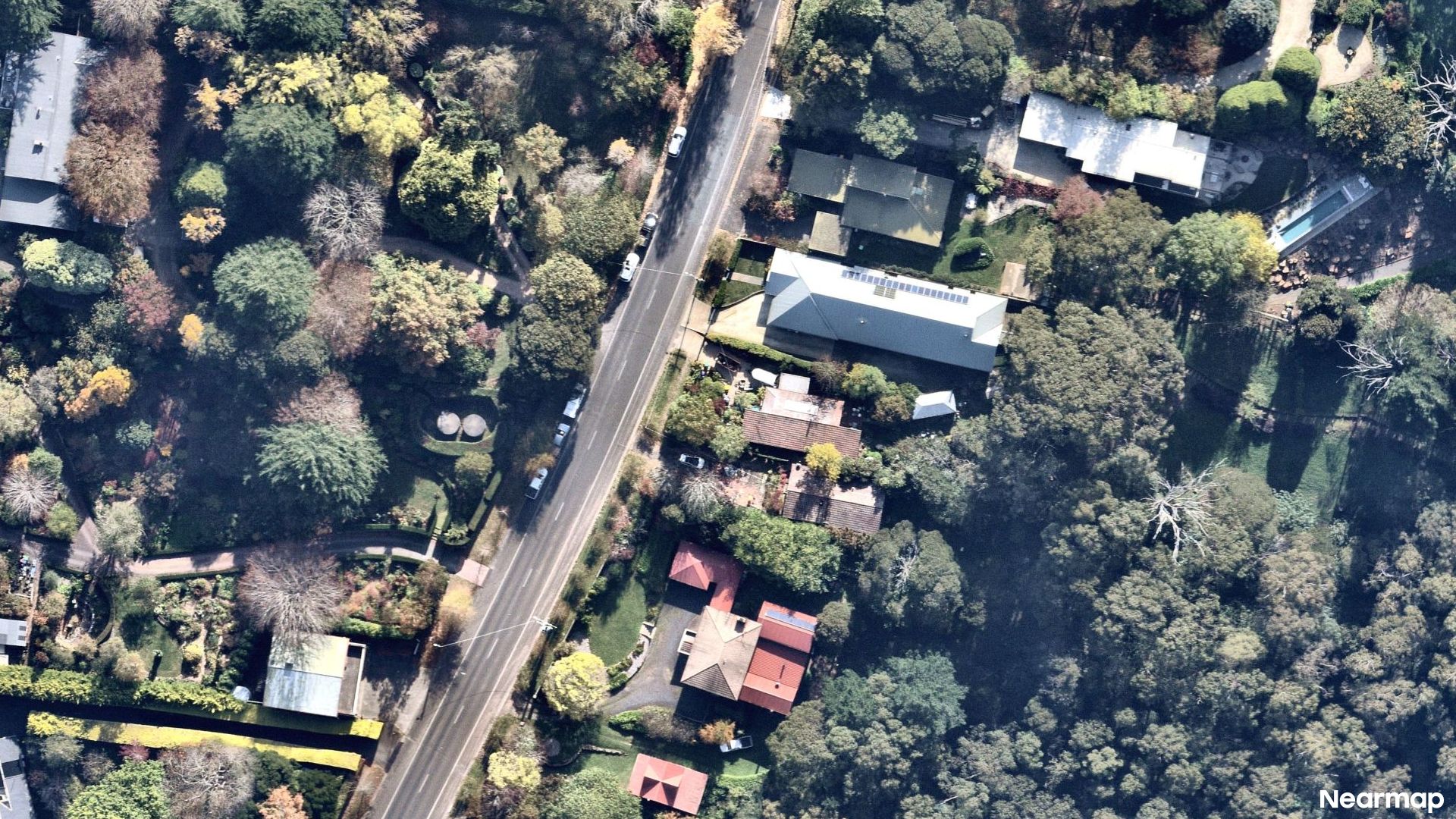 Vertical aerial view