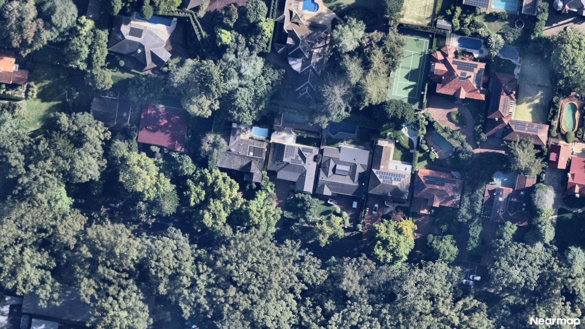 Vertical aerial view