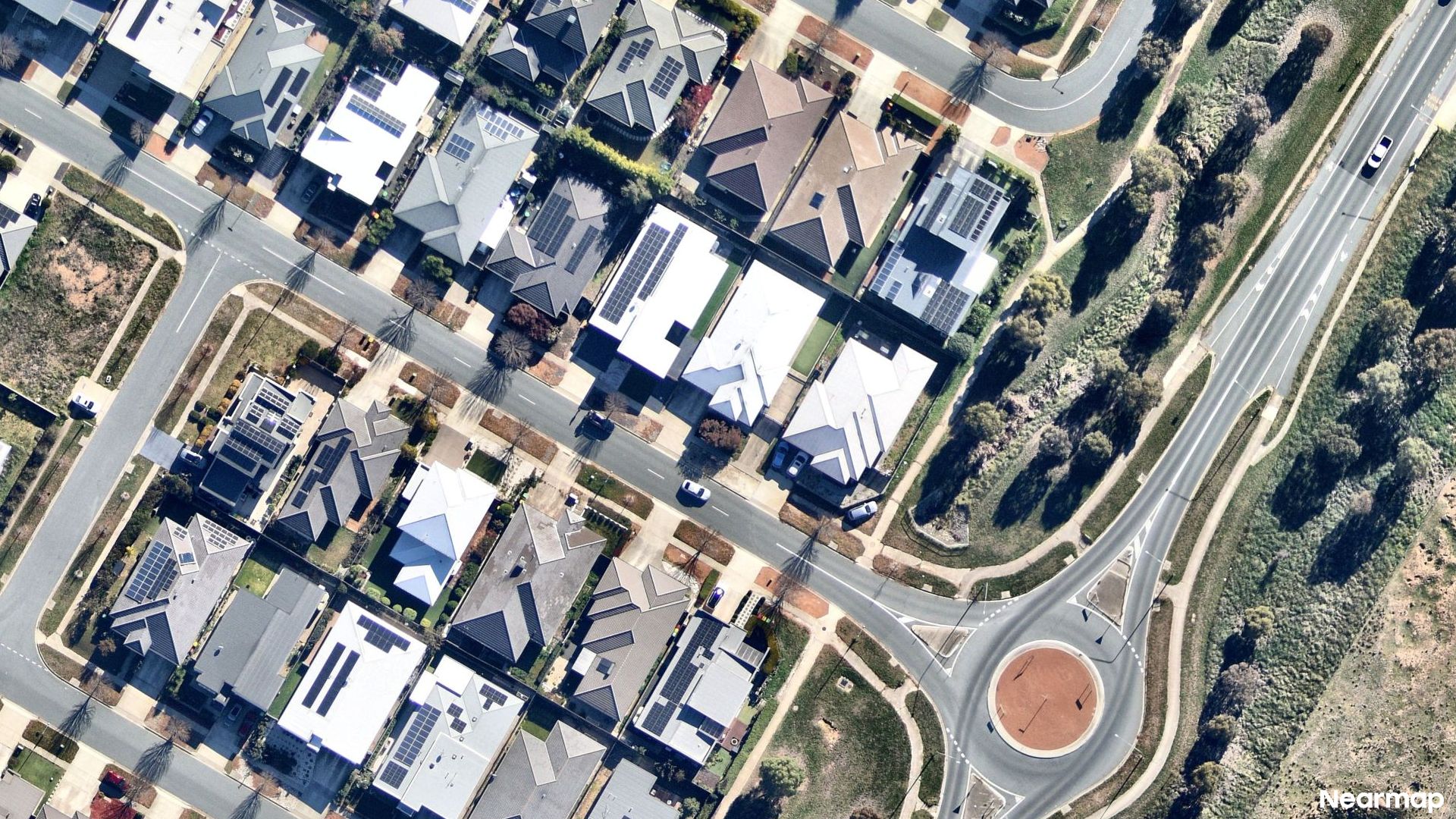Vertical aerial view