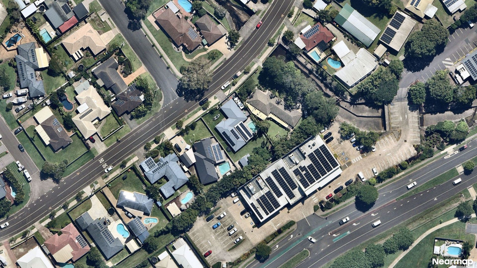 Vertical aerial view