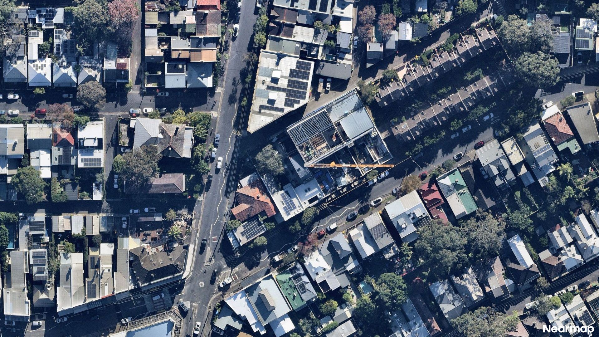 Vertical aerial view