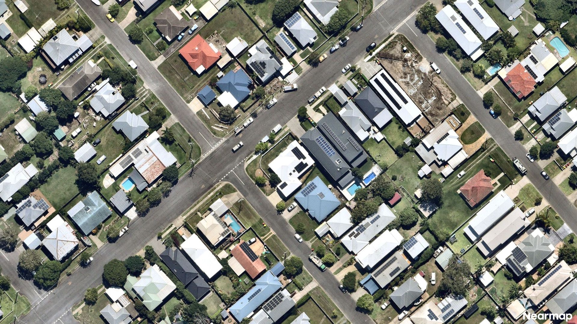 Vertical aerial view