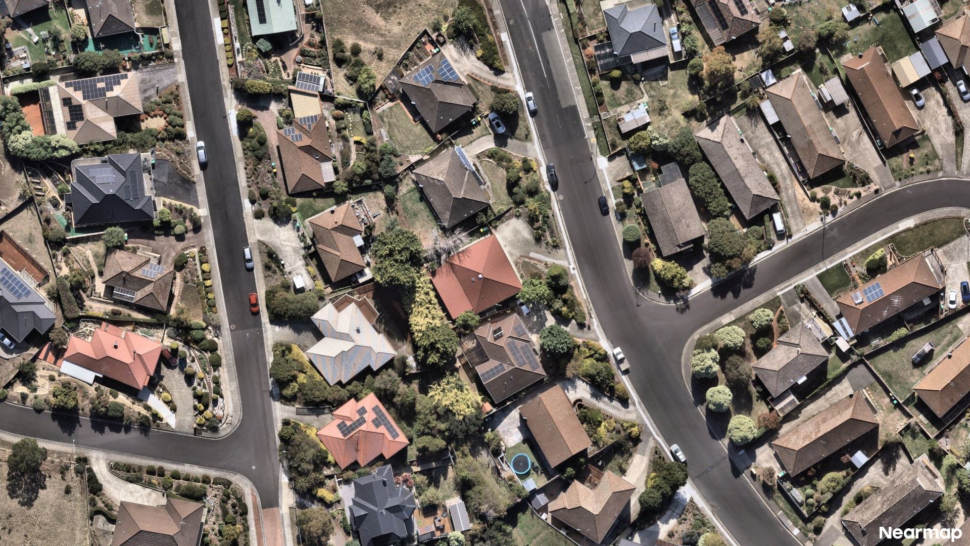 Vertical aerial view