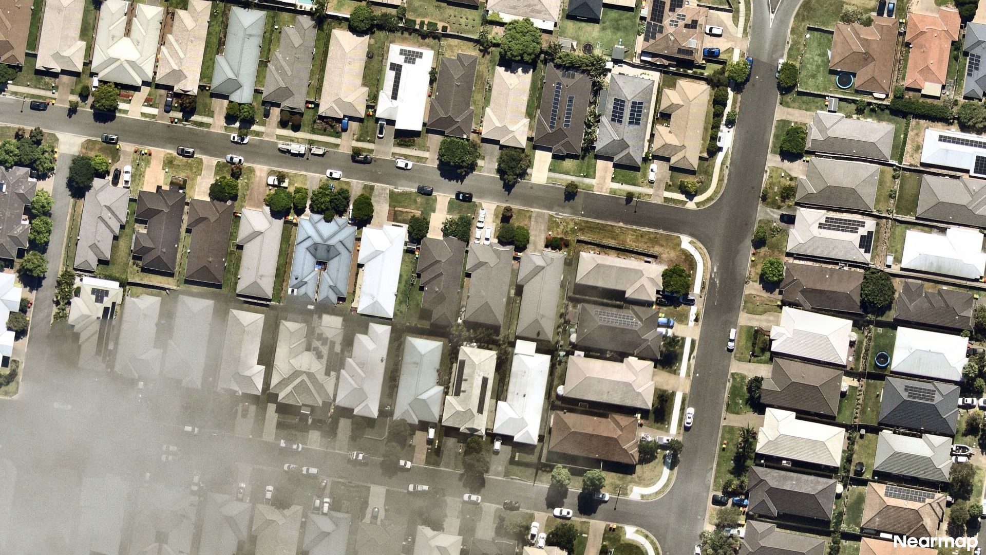Vertical aerial view