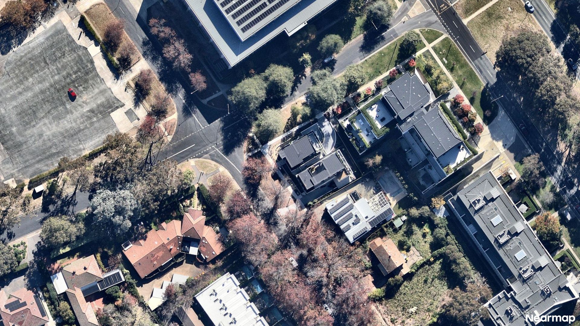 Vertical aerial view