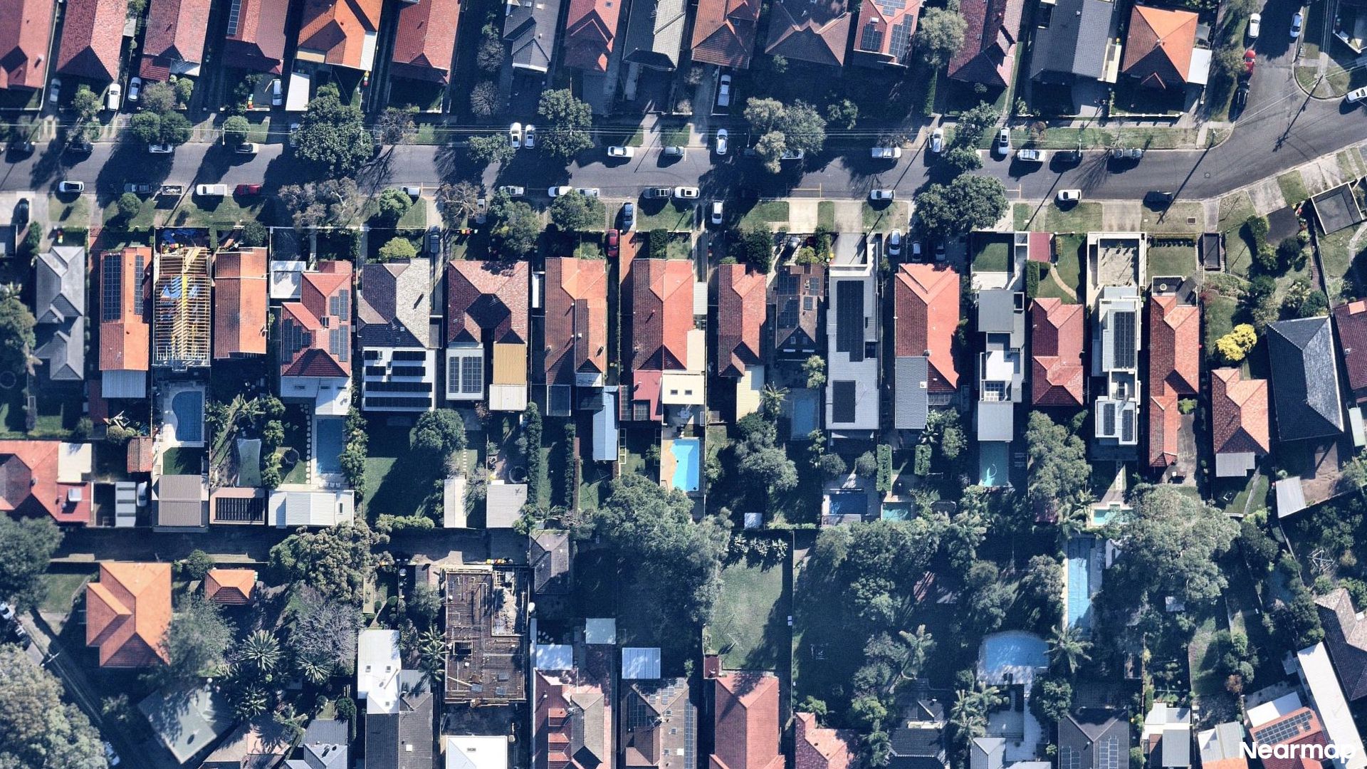 Vertical aerial view