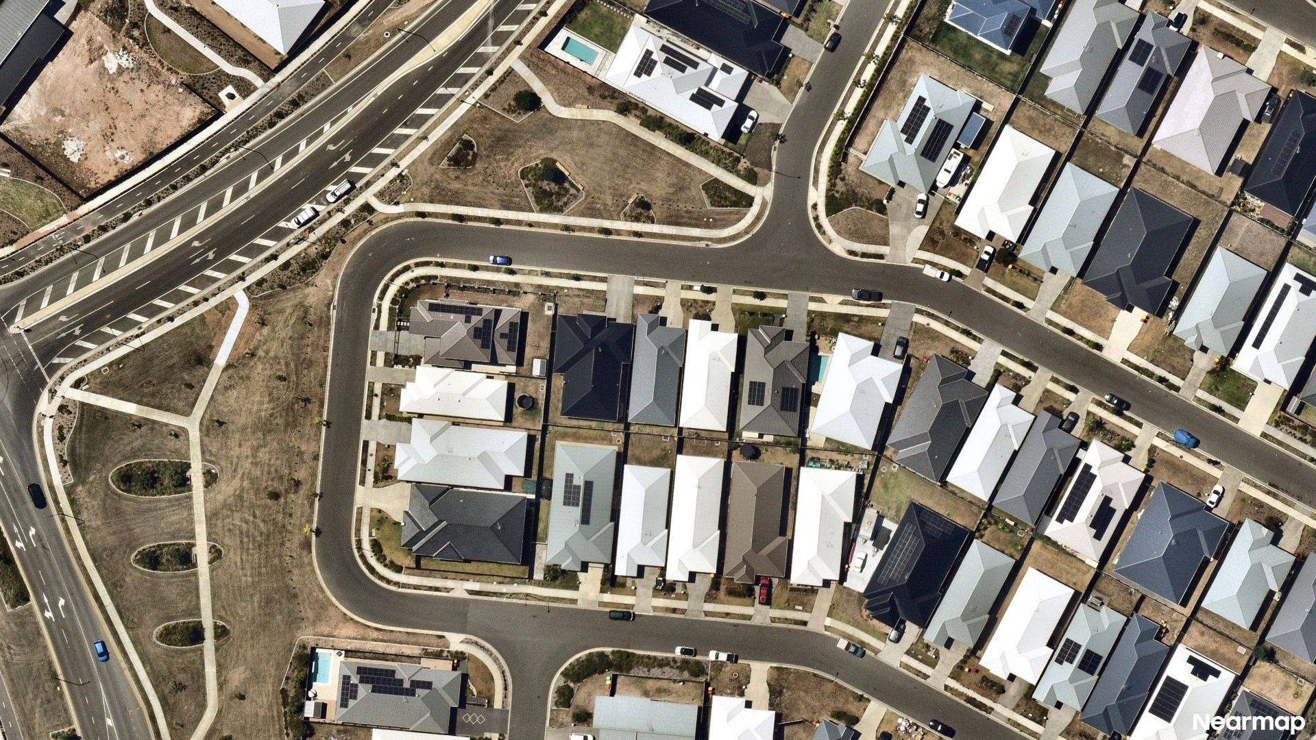 Vertical aerial view