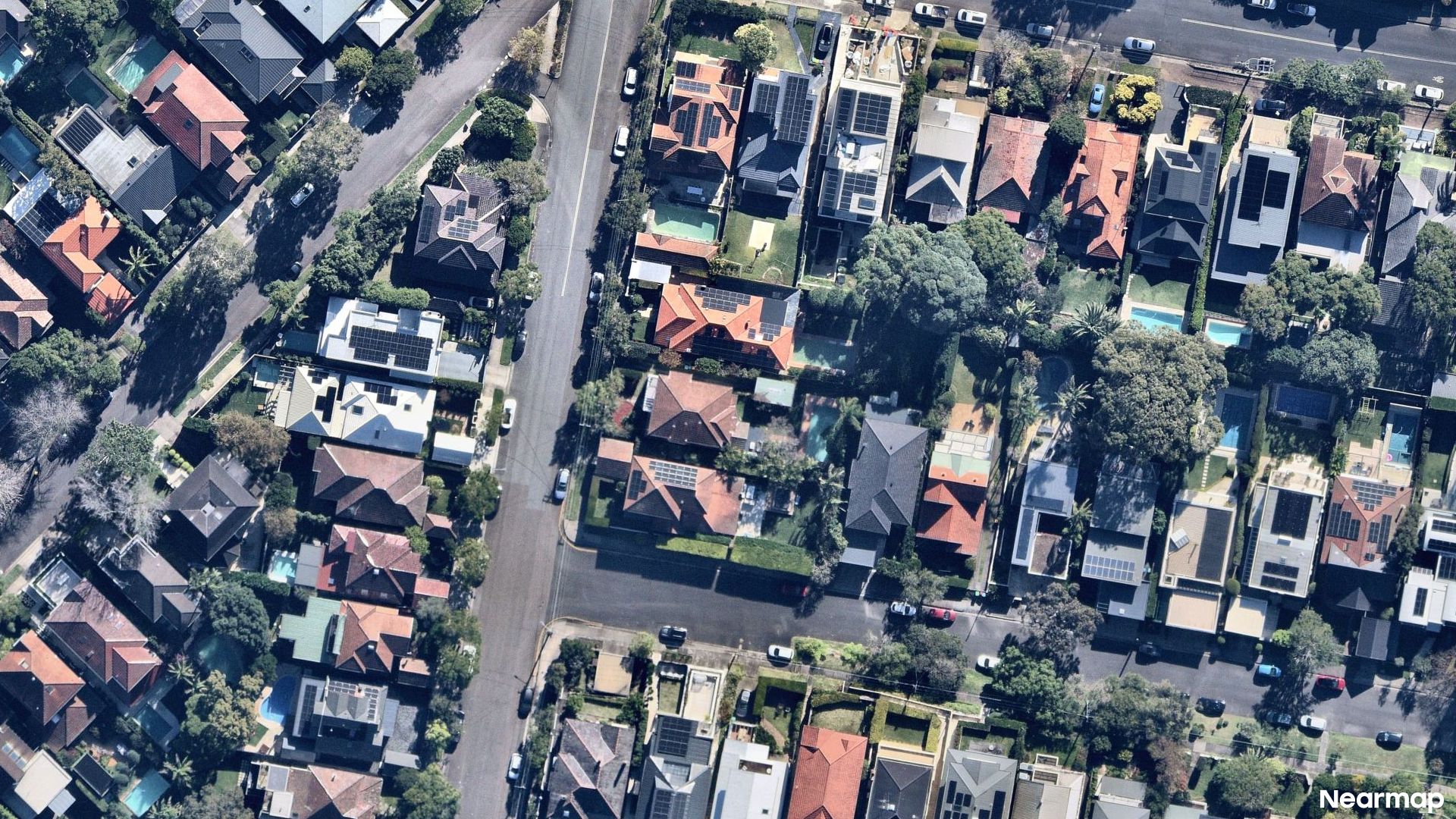 Vertical aerial view