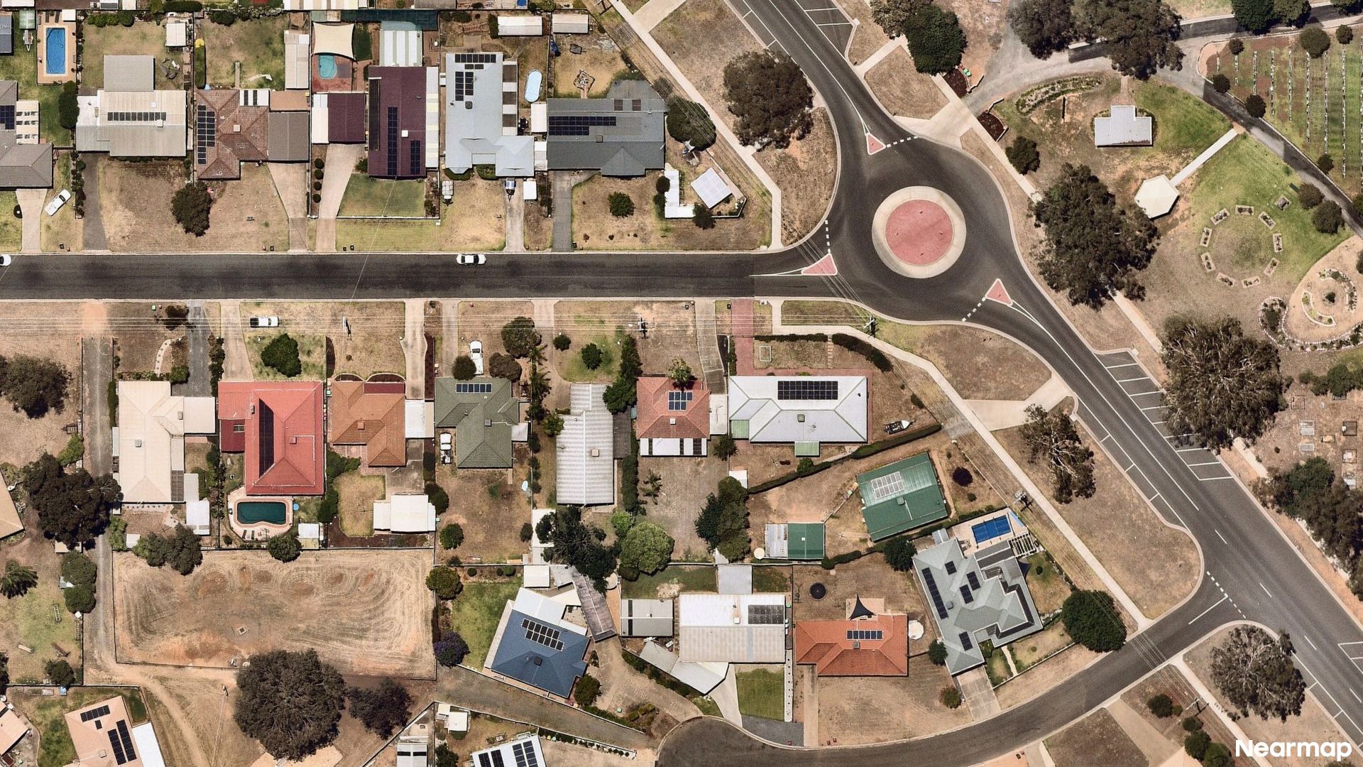 Vertical aerial view