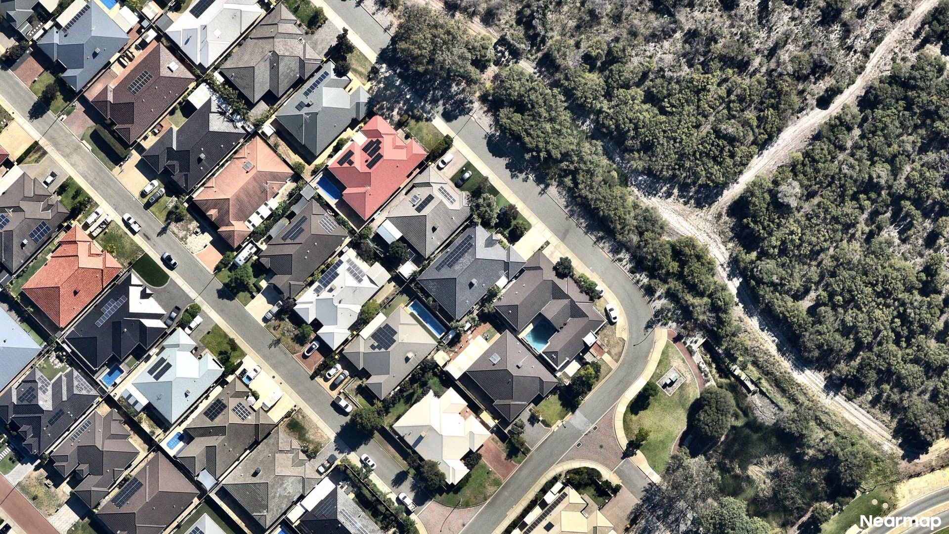 Vertical aerial view
