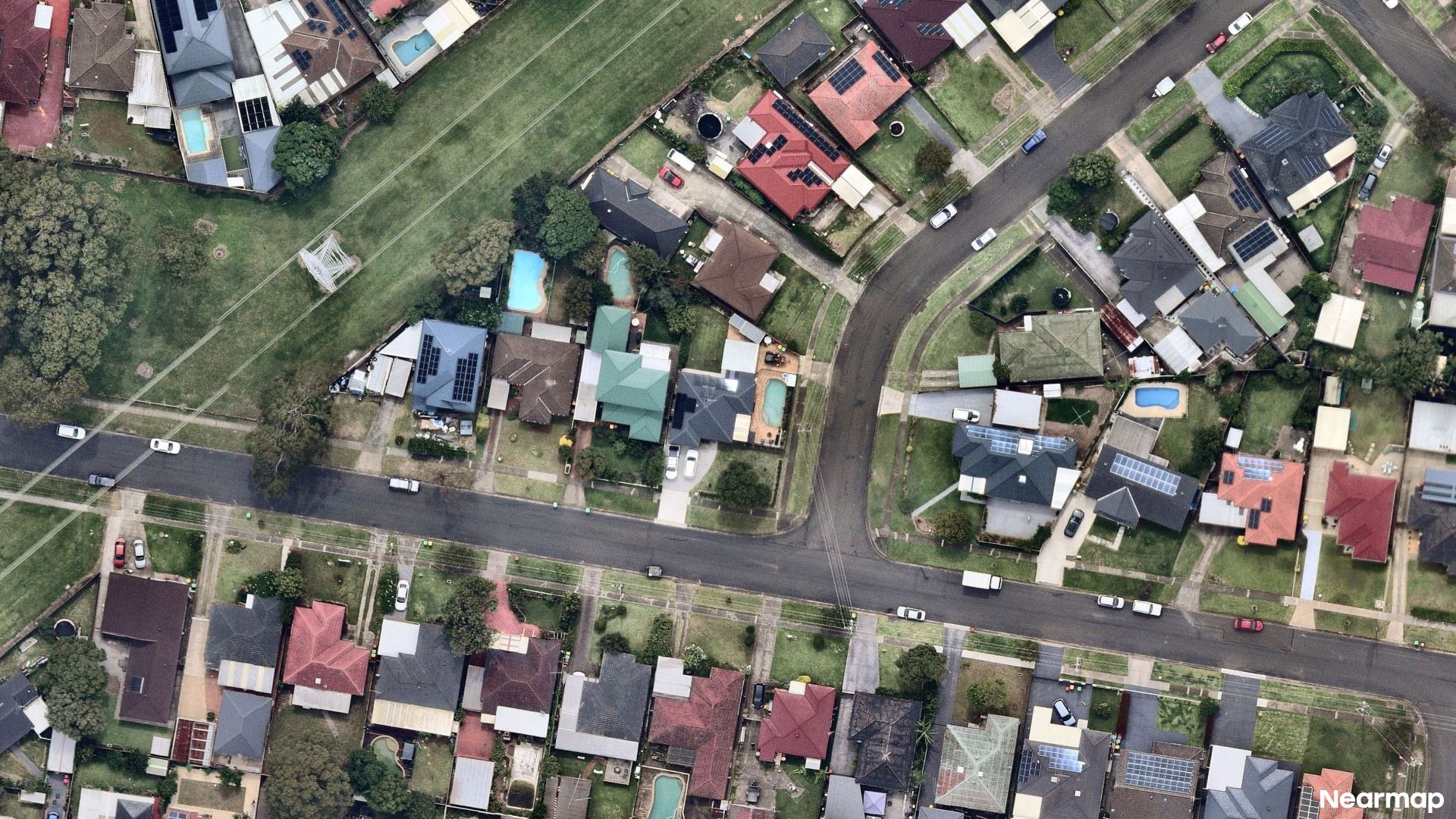 Vertical aerial view