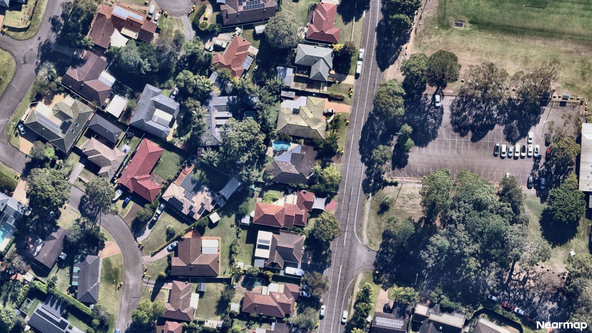 Vertical aerial view
