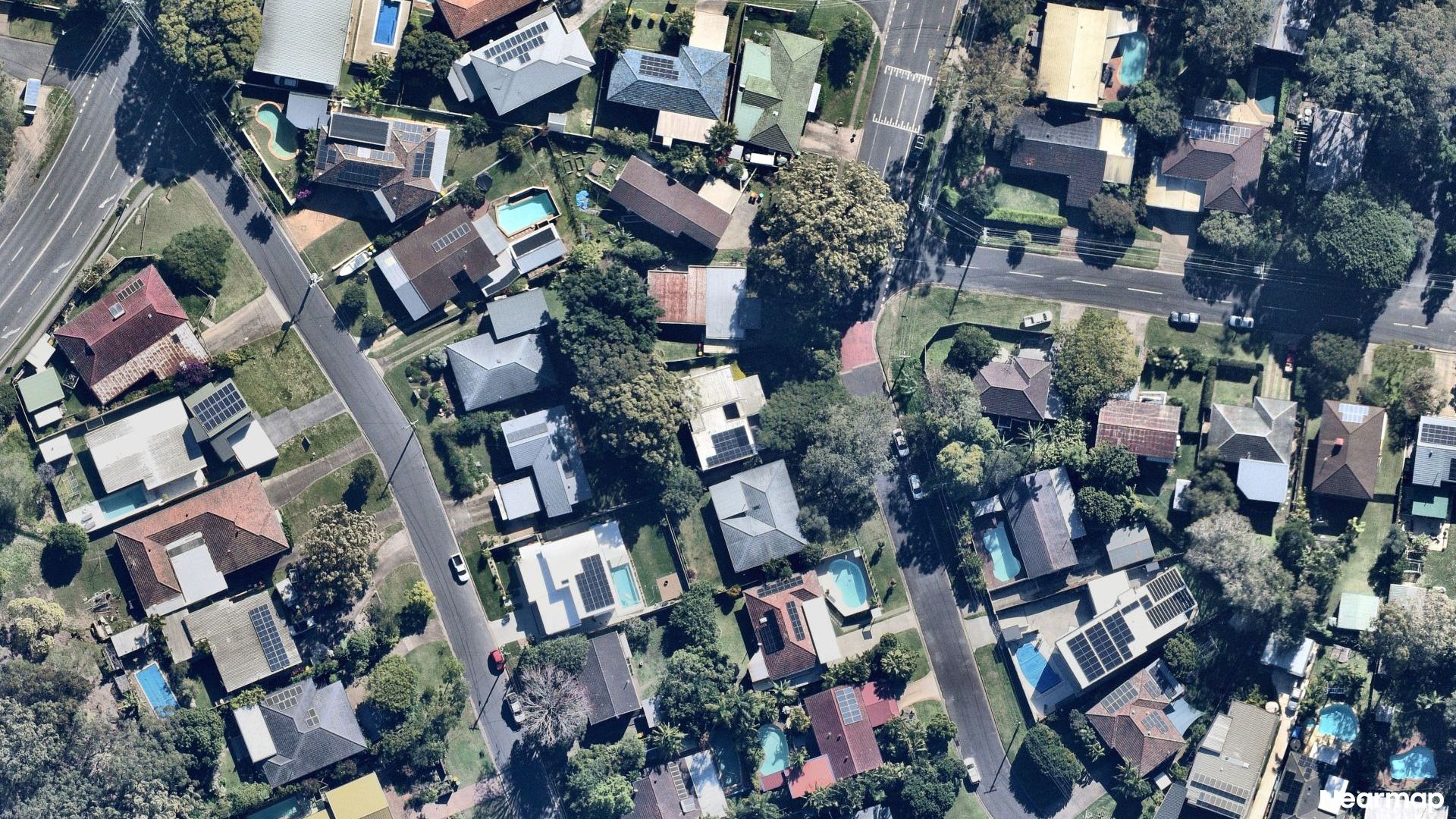 Vertical aerial view