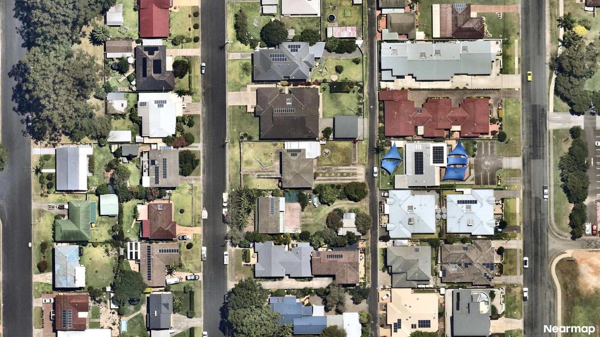 Vertical aerial view