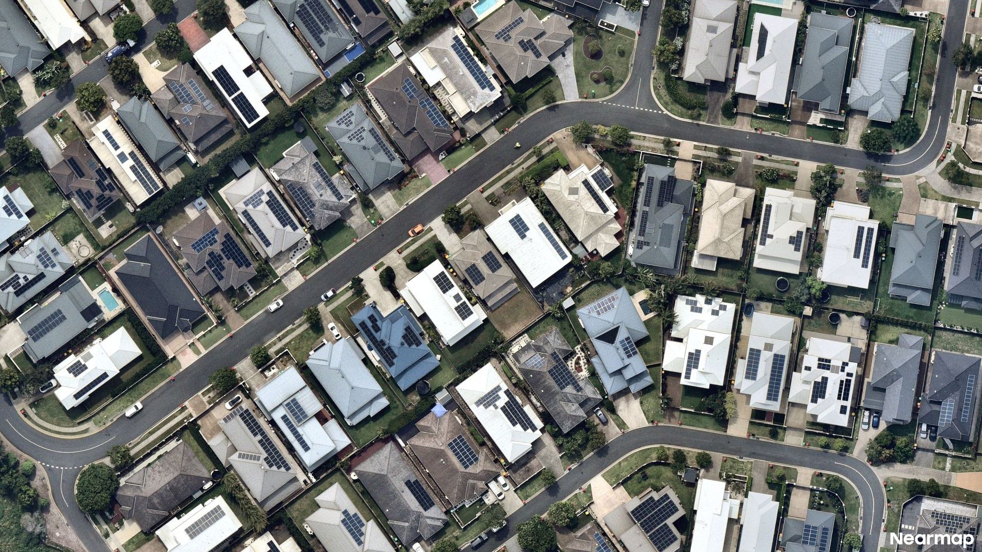Vertical aerial view