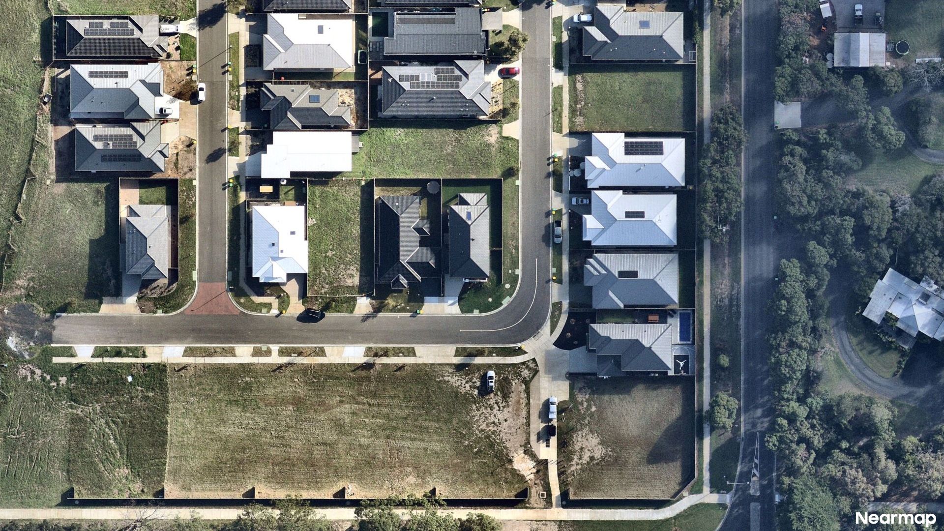 Vertical aerial view