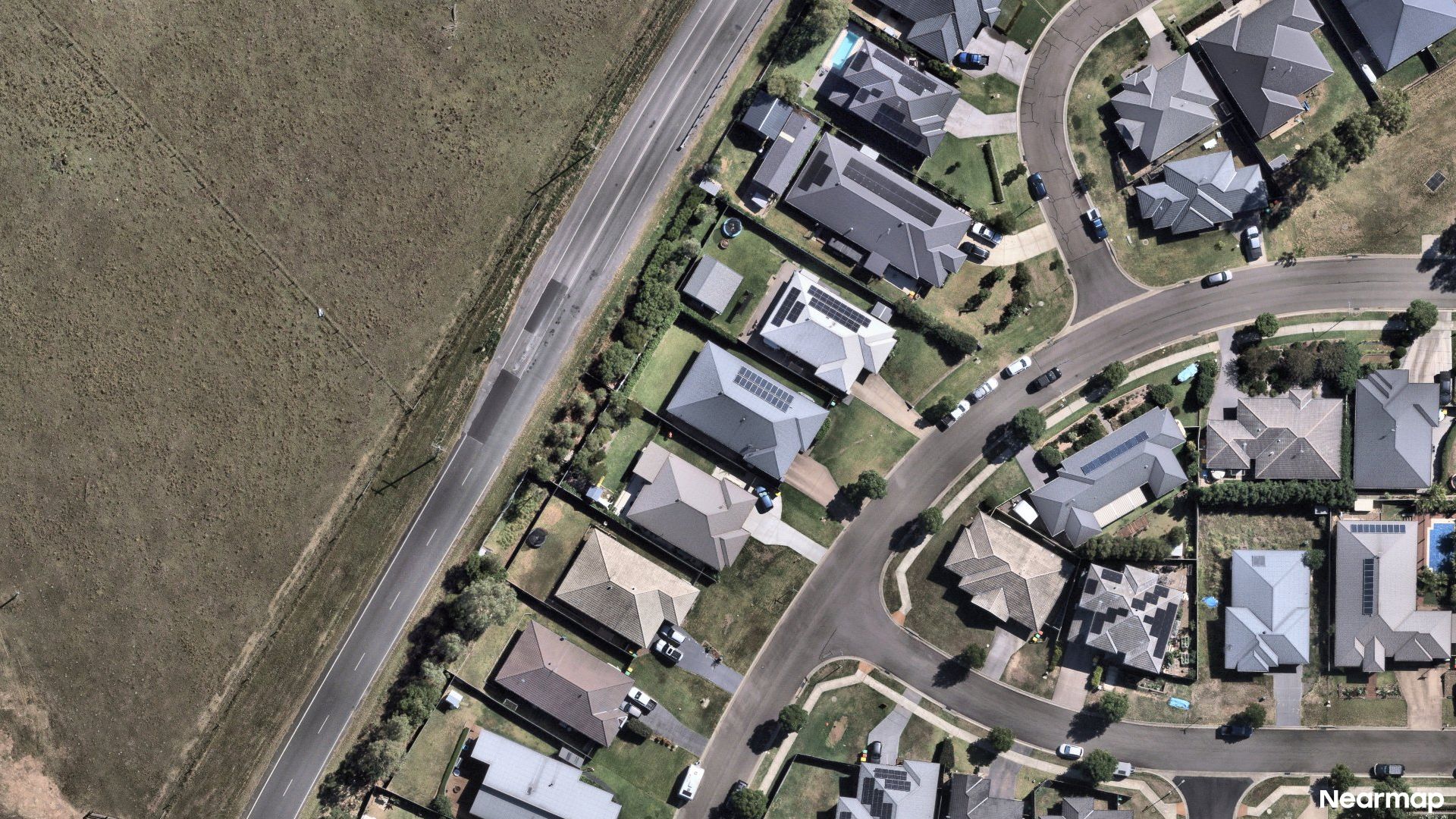 Vertical aerial view