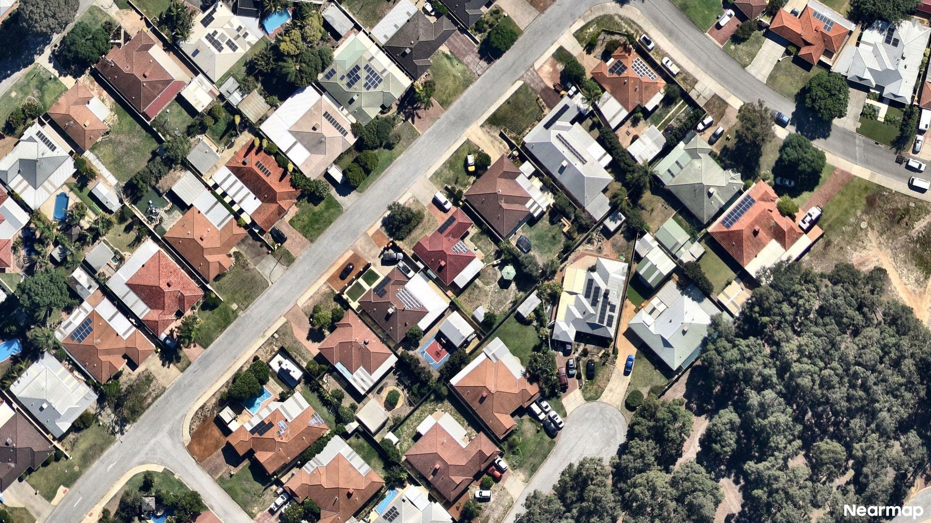 Vertical aerial view