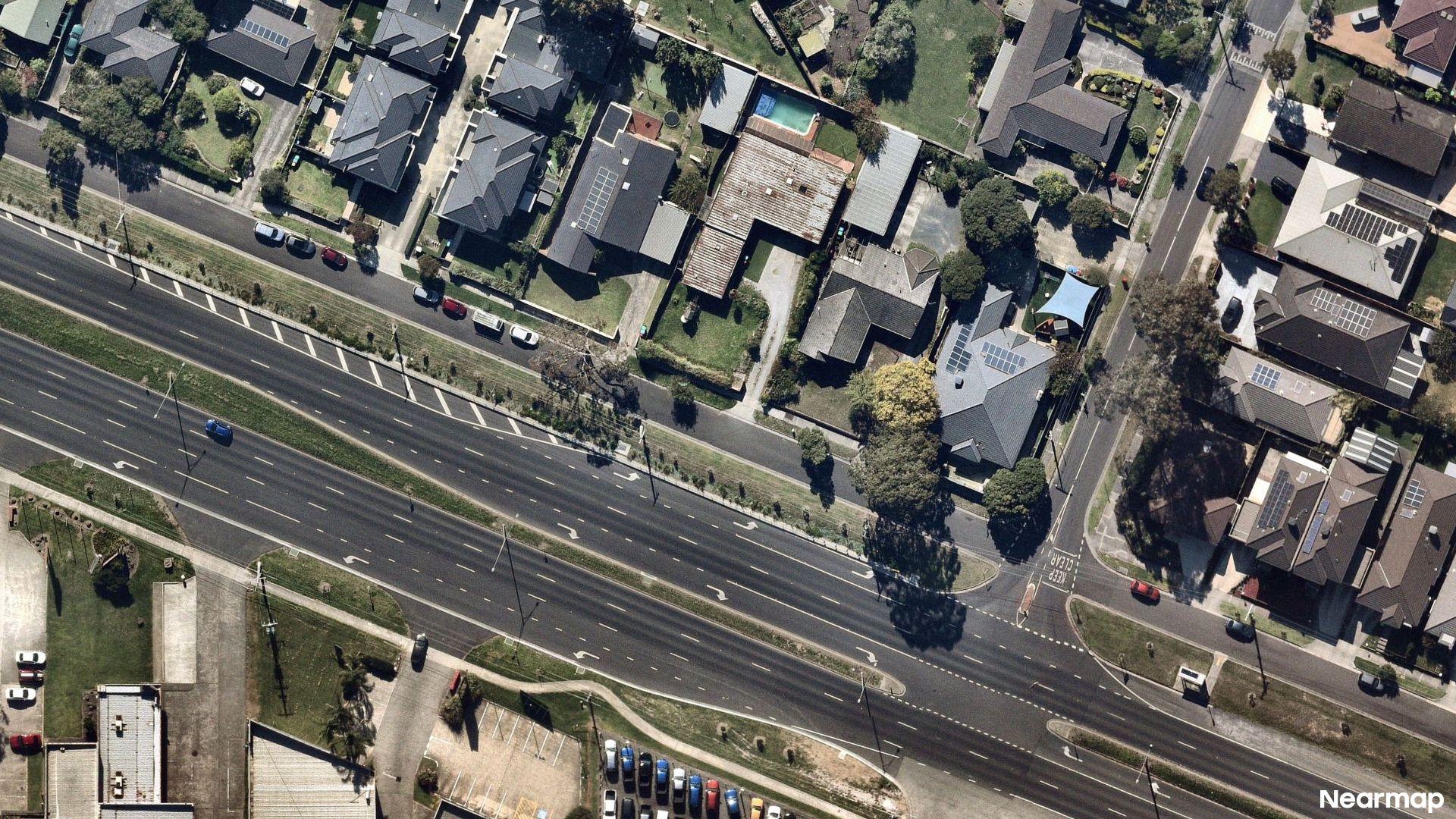 Vertical aerial view