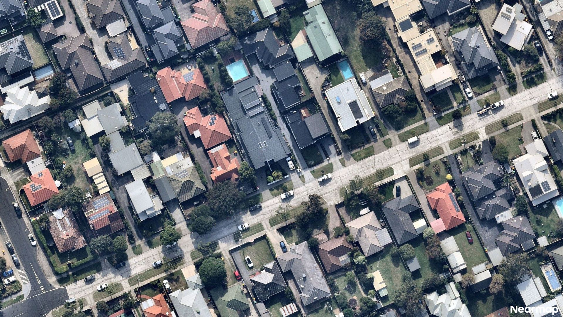 Vertical aerial view