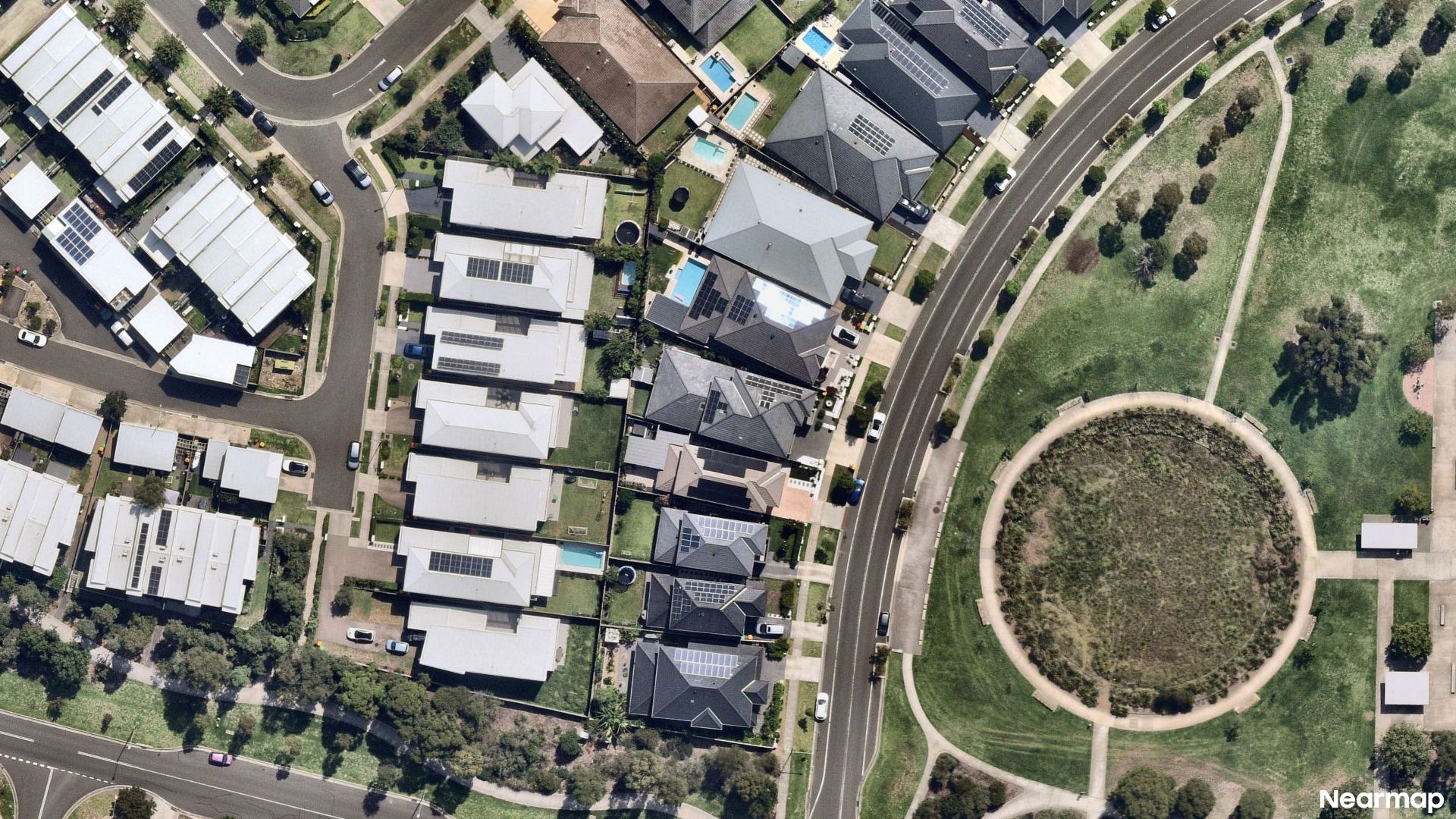 Vertical aerial view