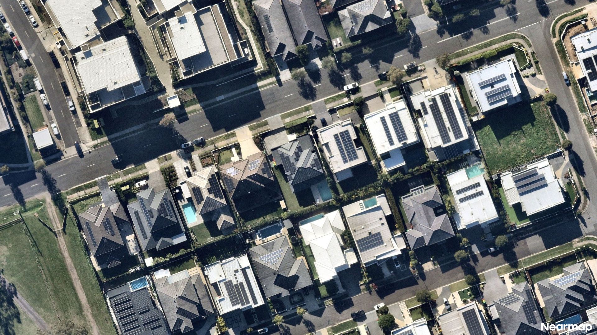 Vertical aerial view