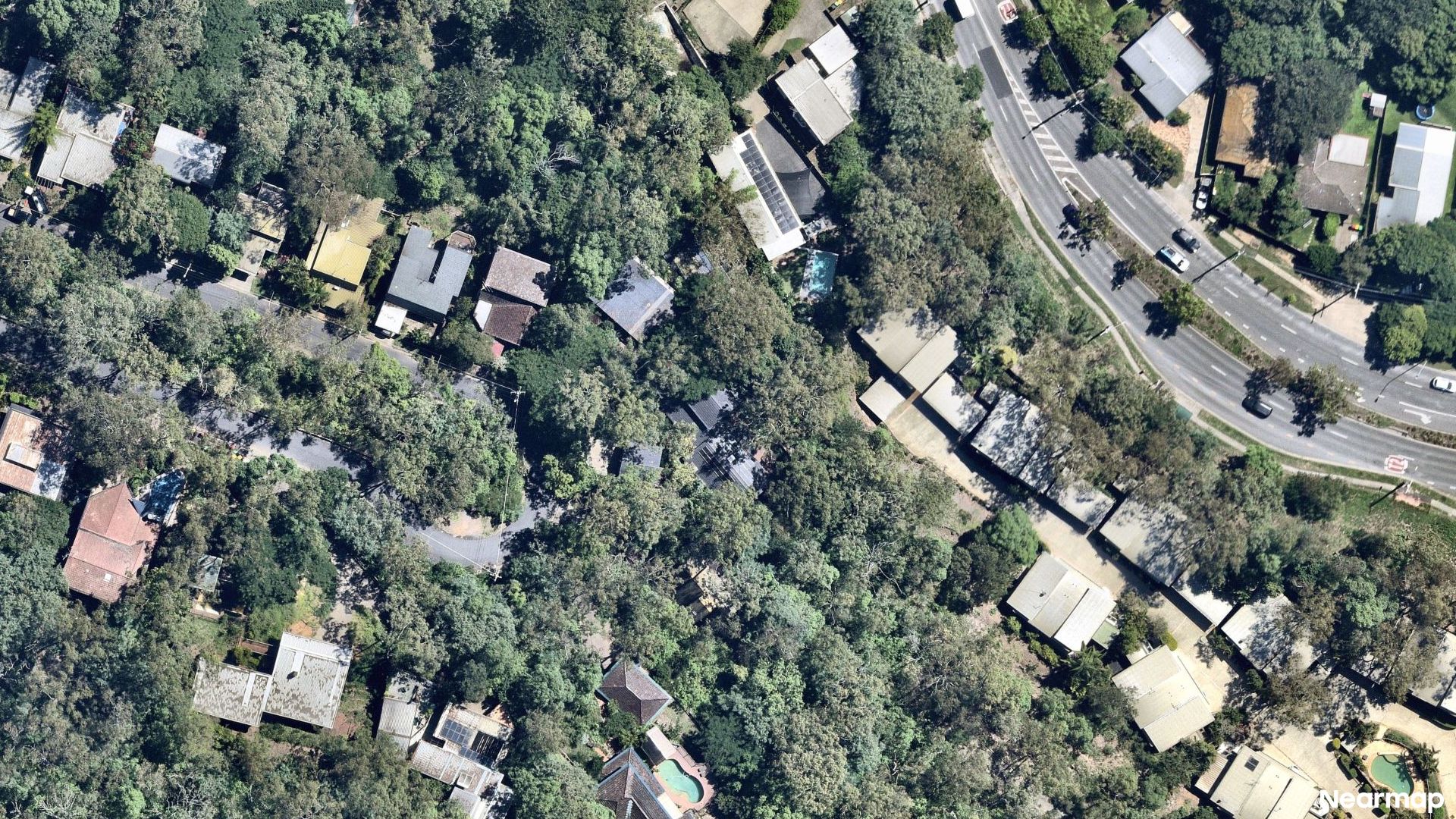 Vertical aerial view