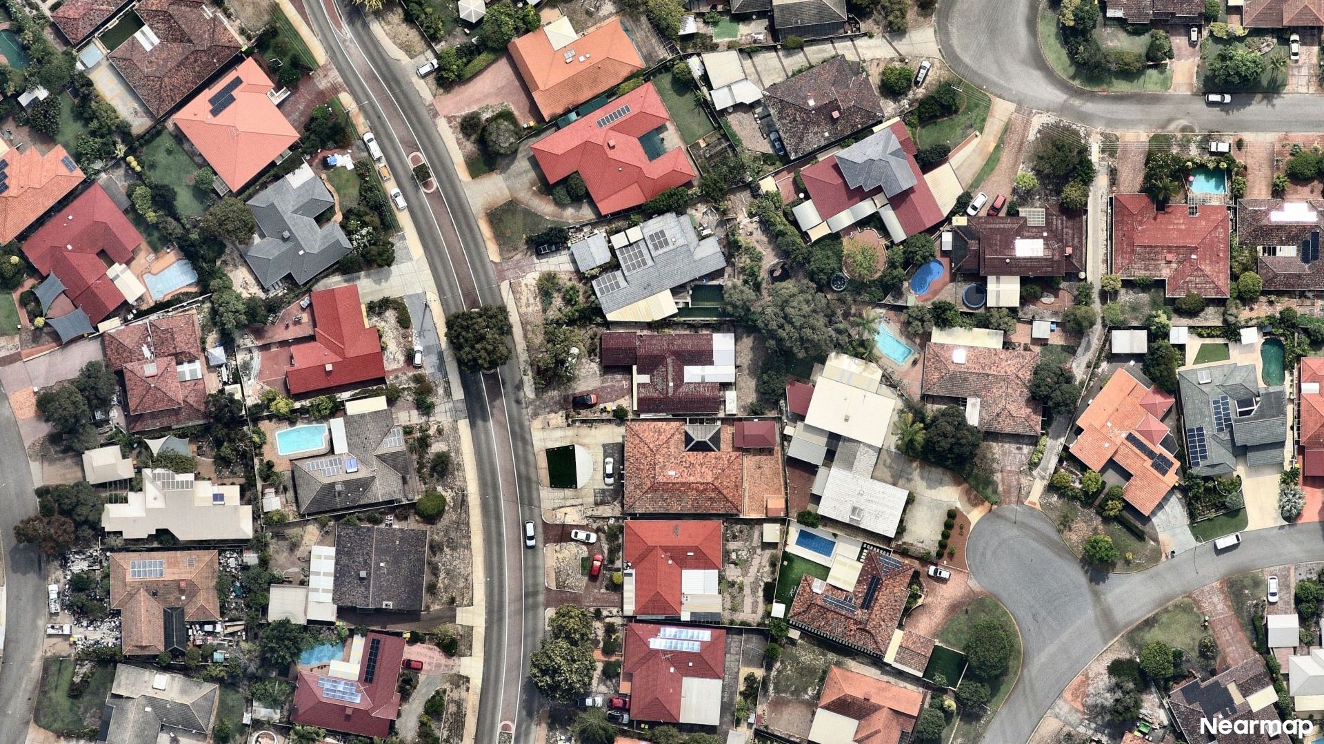 Vertical aerial view