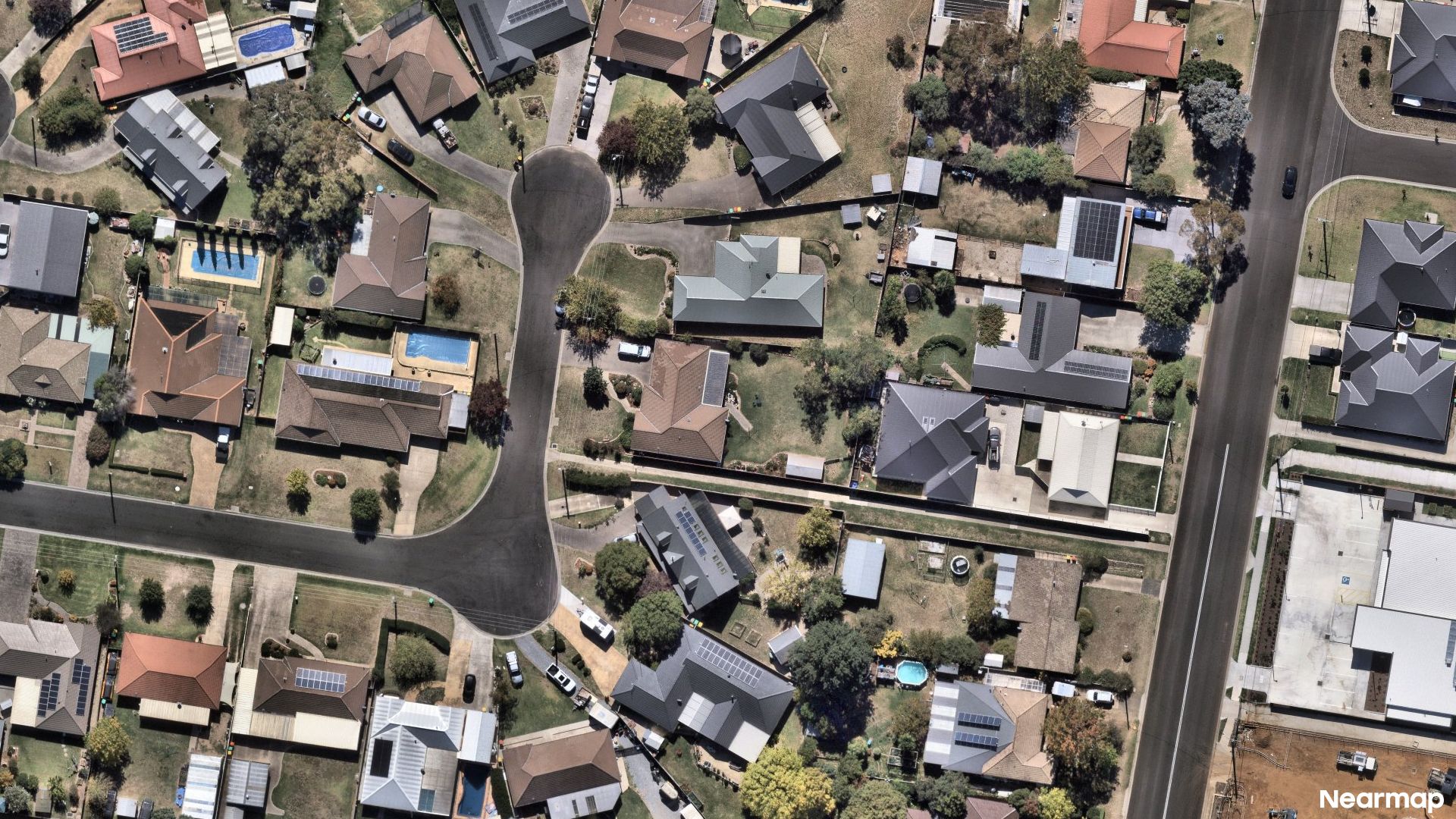 Vertical aerial view