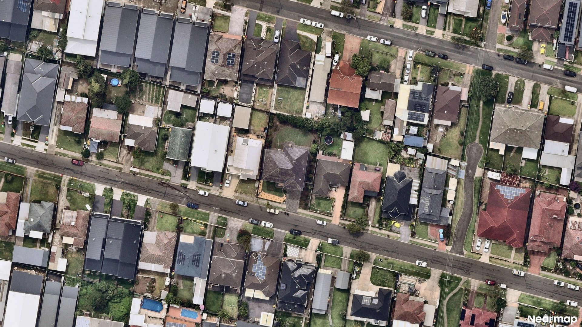 Vertical aerial view