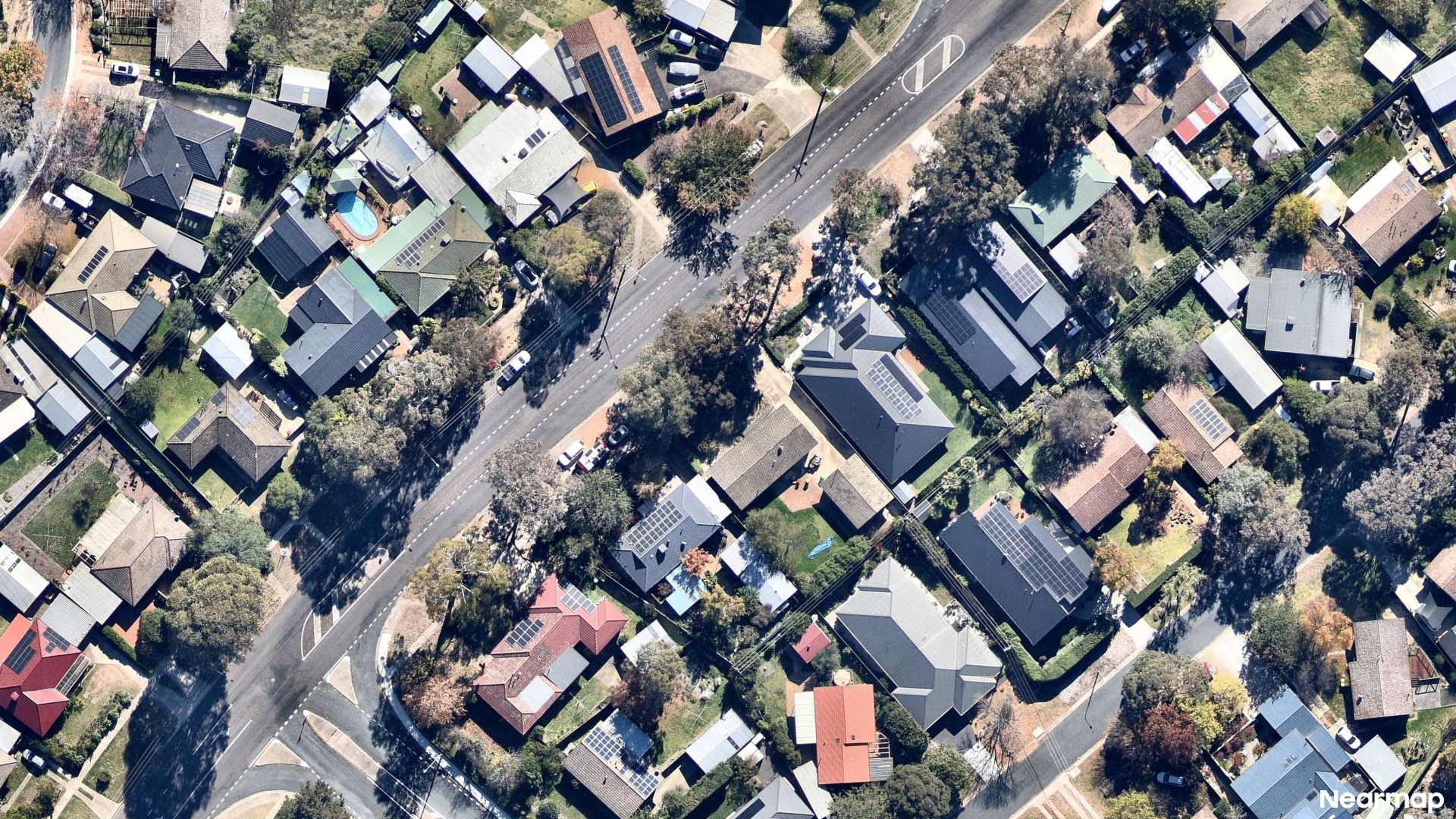 Vertical aerial view