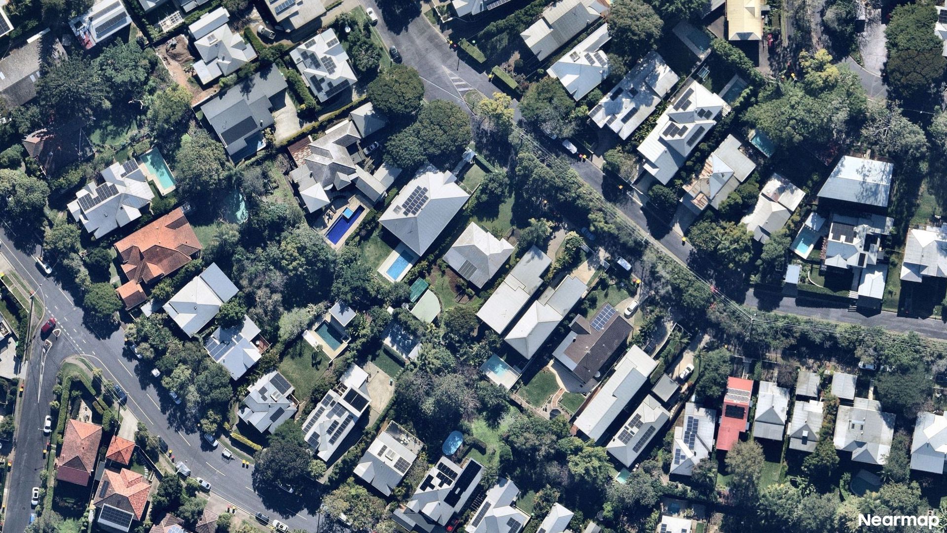 Vertical aerial view