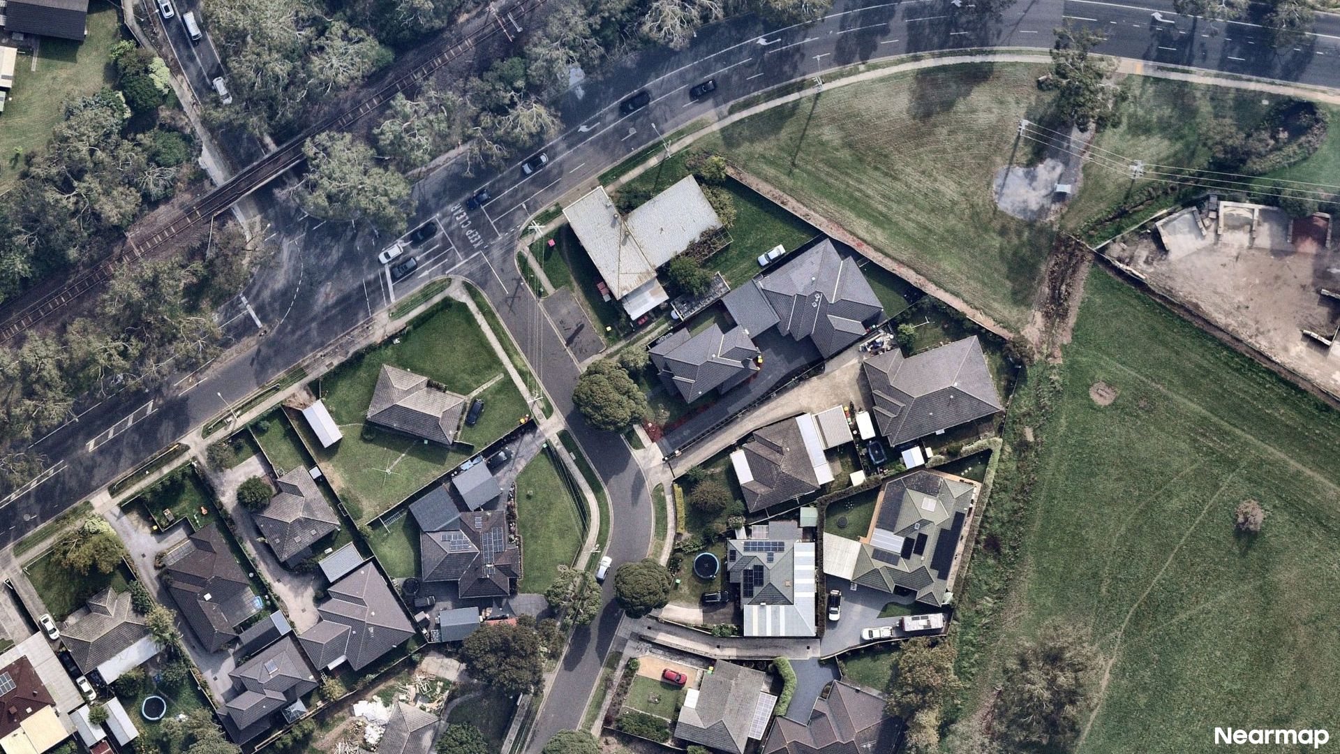Vertical aerial view